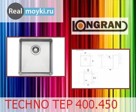 Кухонная мойка Longran Techno TEP 400.450 -GT10P