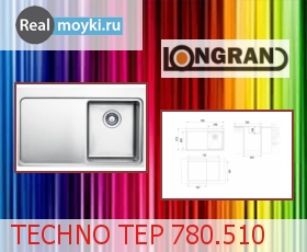 Кухонная мойка Longran Techno TEP 780.510 -GT10P