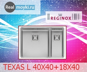   Reginox Texas L 40x40+18x40